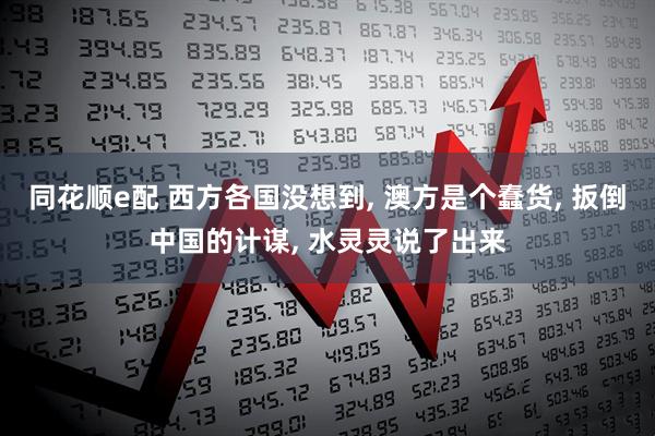 同花顺e配 西方各国没想到, 澳方是个蠢货, 扳倒中国的计谋, 水灵灵说了出来