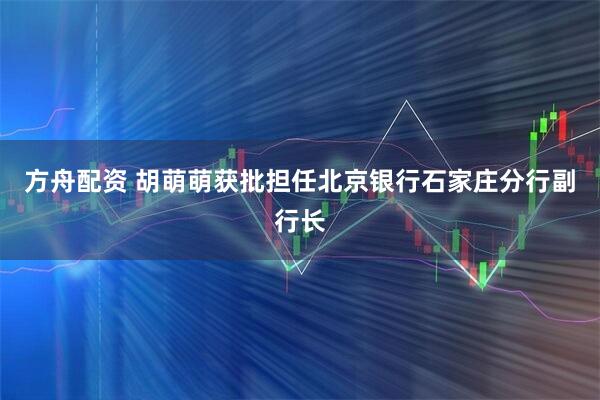 方舟配资 胡萌萌获批担任北京银行石家庄分行副行长