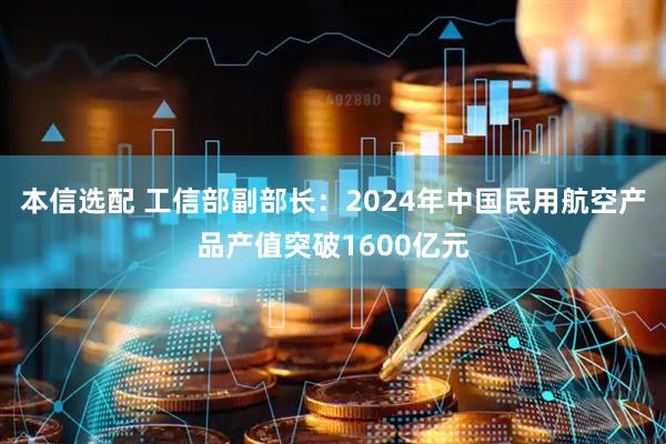本信选配 工信部副部长：2024年中国民用航空产品产值突破1600亿元