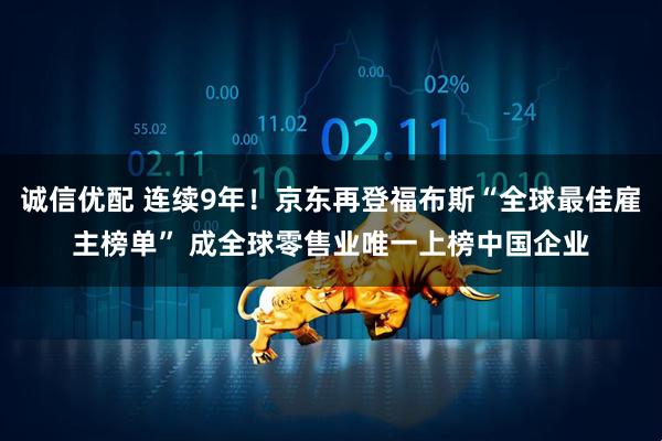 诚信优配 连续9年！京东再登福布斯“全球最佳雇主榜单” 成全球零售业唯一上榜中国企业